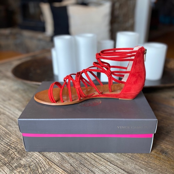 Vincecamuto red Setensa sandal - Picture 5 of 5